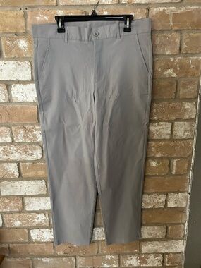 Men's Light Gray Dress Pants - Classic Straight Tailored Fit